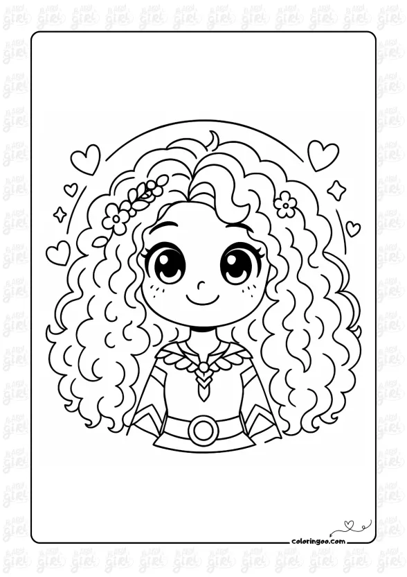 girls coloring pages 19