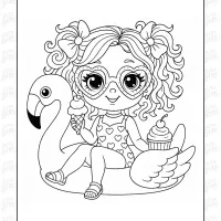 girls coloring pages 20