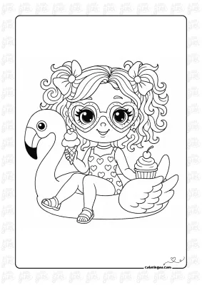 Girls Coloring Pages 20