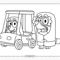 granny rita and janet coloring page