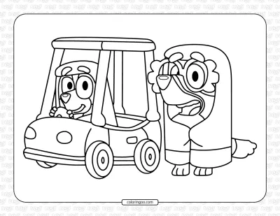 Granny Rita and Janet Coloring Page