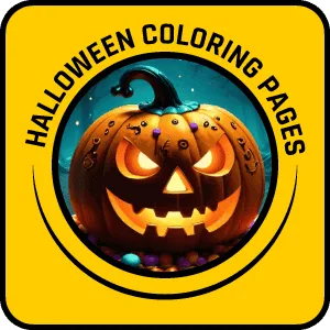 Free Printable Coloring Pages for Kids 2 halloween yellow button