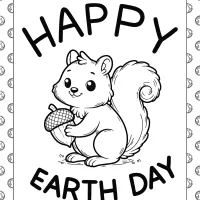 Happy Earth Day Coloring Page 15 happy earth day coloring page