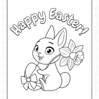 happy easter coloring pages