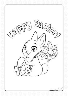Happy Easter Coloring Pages