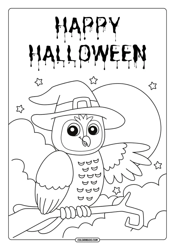 Happy Halloween Coloring Pages 03 1 happy halloween coloring pages 03