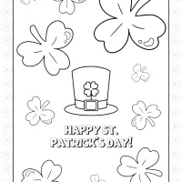 happy st patricks day pdf colouring