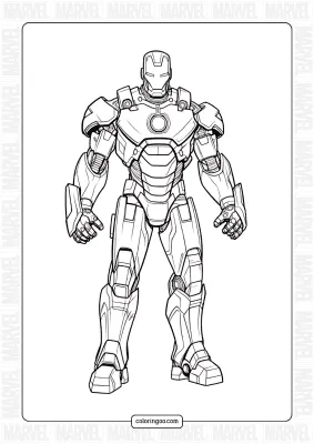 Iron Man Coloring Sheet