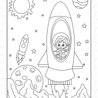 leaving the planet coloring