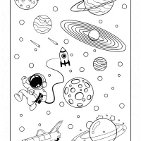 lost in space coloring page