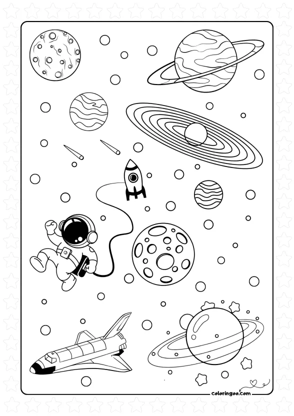 Lost In Space Coloring Page 1 lost in space coloring page