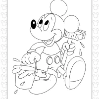 mickey mouse color coloring page