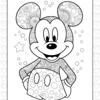 mickey mouse mandala