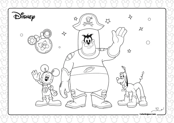 mickey mouse space adventure