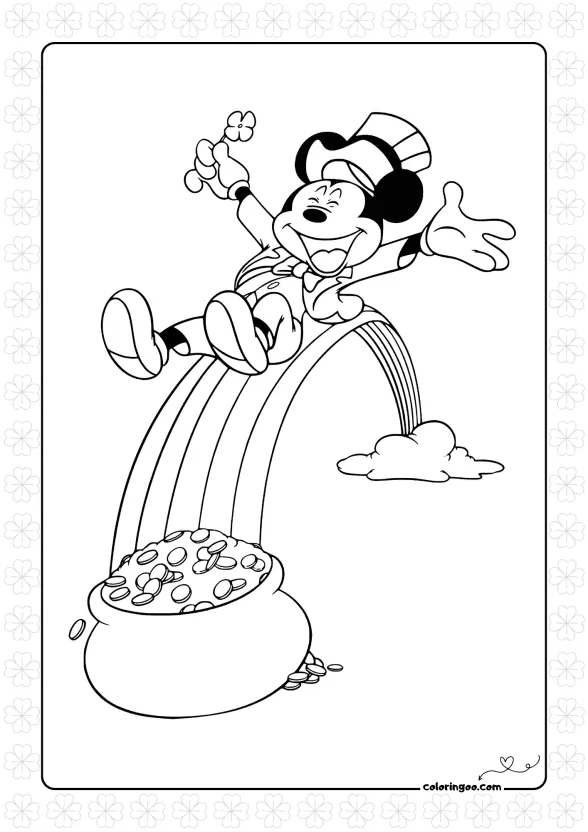 Mickey Mouse St. Patrick Day 1 mickey mouse st patrick day