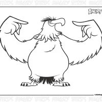 mighty eagle coloring page