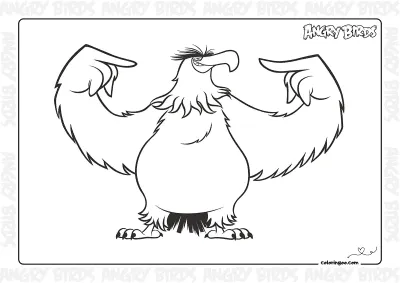 Mighty Eagle Coloring Page