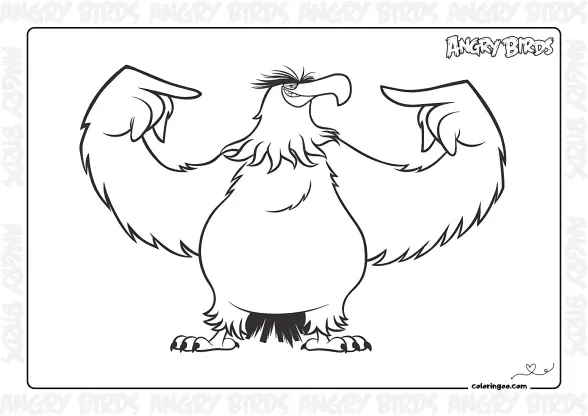Mighty Eagle Coloring Page 1 mighty eagle coloring page