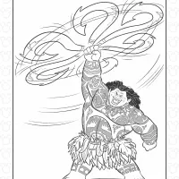 moana coloring activities