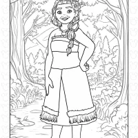 moanas mother sina coloring page