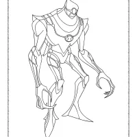 Nanomech Coloring Page 17 nanomech coloring page