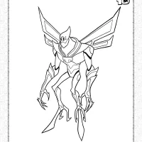Nanomech Omniverse Classic Coloring Page 34 nanomech omniverse classic coloring page