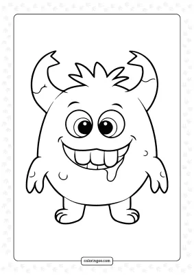 Odd Monster Coloring Pages