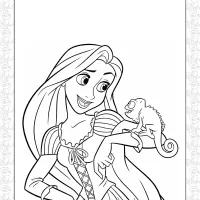 Pascal on Rapunzel's Arm 1 pascal on rapunzels arm
