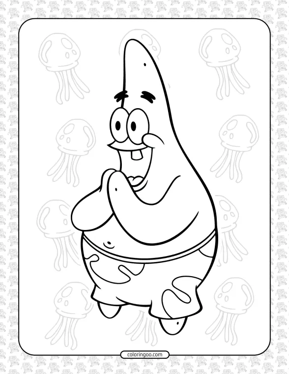 Patrick Star Coloring Pages 1 patrick star coloring pages