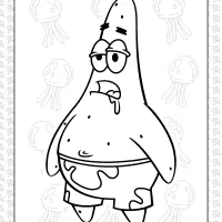 patrick star coloring sheet