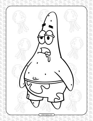 Patrick Star Coloring Sheet