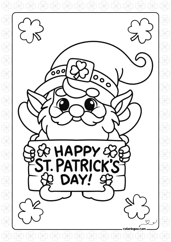 Patrick's Day Cartoon Grome 1 patricks day cartoon grome