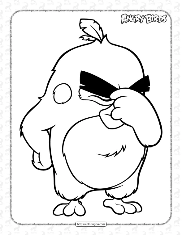 Printable Angry Birds Coloring Pages 1 printable angry birds coloring pages