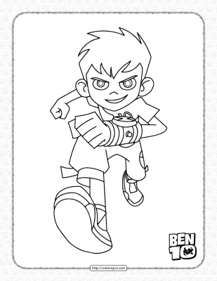 Printable Ben Tennyson Coloring Pages