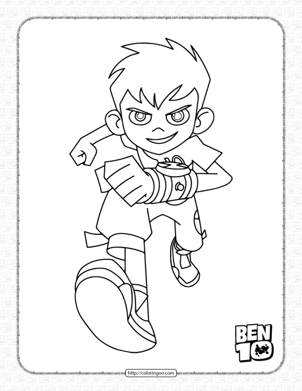 Printable Ben Tennyson Coloring Pages 1 printable ben 10 coloring pages for kids