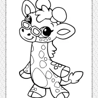 Giraffe Coloring Pages for Kids 5 printable cute giraffe coloring pages for kids