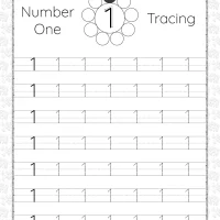 printable dotted number 1 tracing pdf worksheet