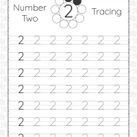 printable dotted number 2 tracing pdf worksheet