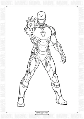 Printables Iron Man Coloring Pages