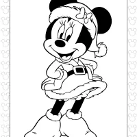 printables minnie mouse christmas coloring