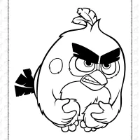 red bird ready to fly coloring page