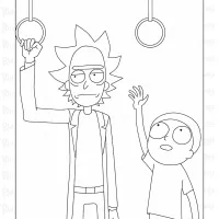 rick and morty coloring