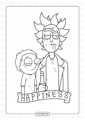 Rick and Morty Pdf Coloring