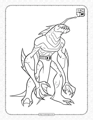 Ripjaws Omniverse Classic Coloring Page