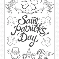 saint patricks day coloring