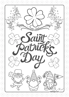 Saint Patrick’s Day Coloring