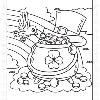 saint patricks day colouring