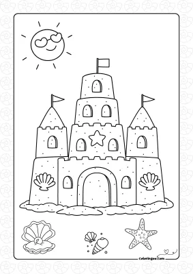 Sand Castle On The Beach