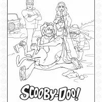 scooby doo coloring sheet