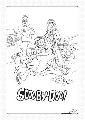 Scooby-Doo Coloring Sheet